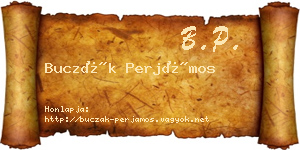 Buczák Perjámos névjegykártya